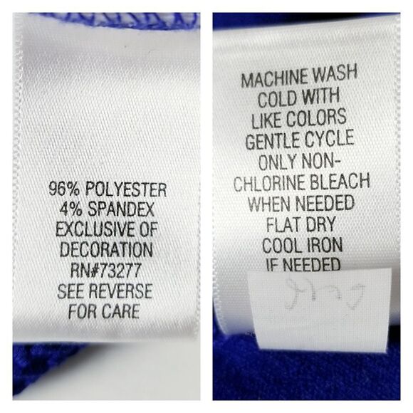 Dana Buchman Royal Blue Knit Blouse‎ Top Size Extra Large - Picture 7 of 7